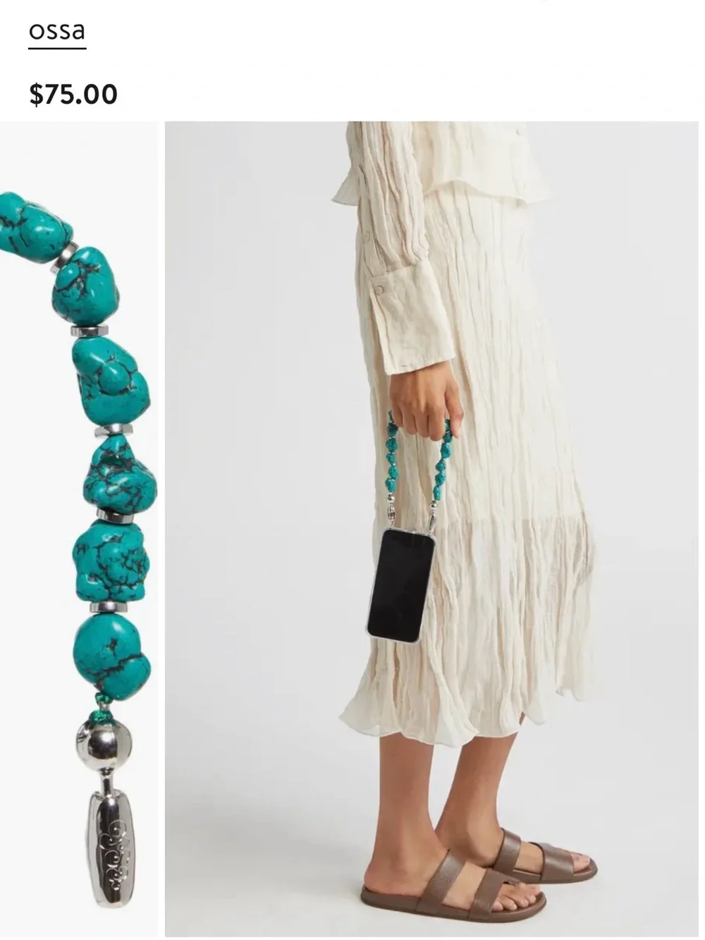 Ossa NEW Linked Gemstone Wrist Strap